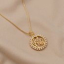 GARGANTILHA AMOR DE MÃE BANHADA EM OURO 18K
